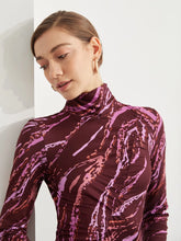 MOTF PREMIUM ABSTRACT TURTLENECK TOP